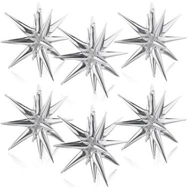 Imagem de Balões metalizados Moukiween Explosion Star 12 pontos, 6 unidades de p