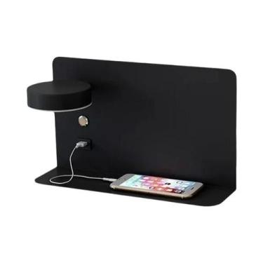 Imagem de Luminária De Parede LED Moderna Com Carregamento USB, Luz Noturna Para