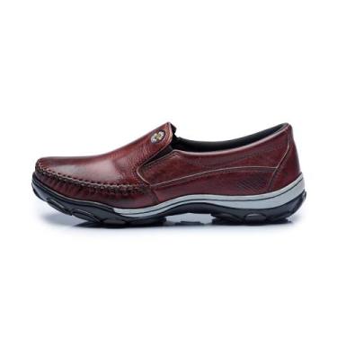 Imagem de Mocassim Sapatilha Masculino couro pala lisa - Odair shoes, Pinhão, 42