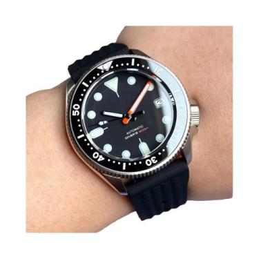Imagem de Relógio De Mergulho Automático Masculino Tandorio 37mm Estilo NH35 Skx