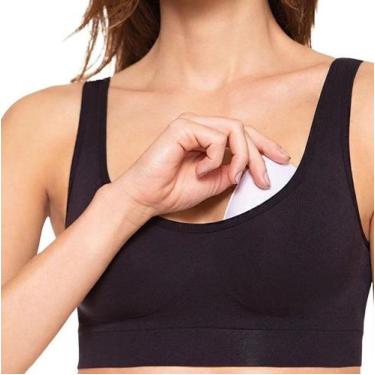 Imagem de Top Fitness Bojo Removivel Loba Lupo, Preto, P