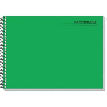 Imagem de Caderno desenho univ capa dura meia pauta 96f verde tamoio 2252, 3