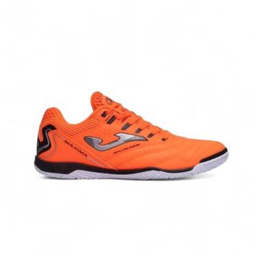 Imagem de Chuteira Futsal Joma Maxima Indoo Lançamento 2025, Laranja, 42 BR