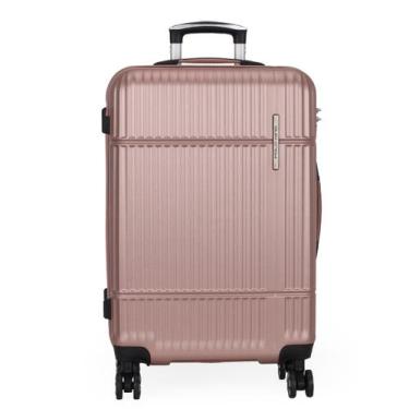 Imagem de Mala De Viagem Média Com Rodinhas Giro 360 23kg Polo King, Rose, Mf104