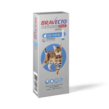 Imagem de Anti Pulgas Bravecto Plus para Gatos de 2,8kg a 6,2kg - Msd Pet