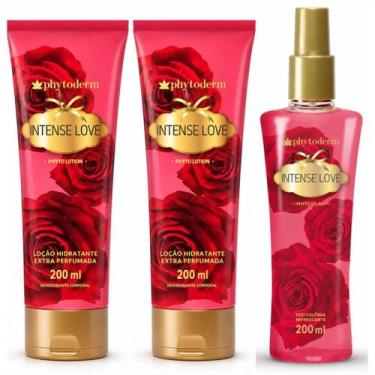 Imagem de Kit Phytoderm Intense Love: 2 Hidratantes Leve 1 Body Splash