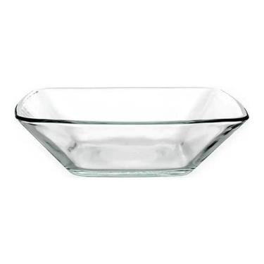 Imagem de Saladeira 688ml 17cm Quadrada Fiore Em Vidro - Cristar