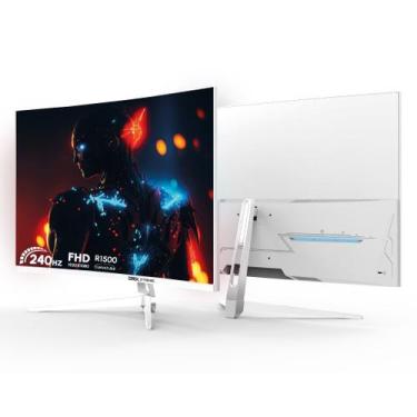 Imagem de Monitor Gamer Led Brx 32 Curvo 240hz Tela Va R1500 Frameless Branco 12