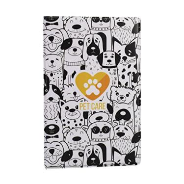 Imagem de Capa para Carteira de Vacinas do Pet Dog Preto e Branco