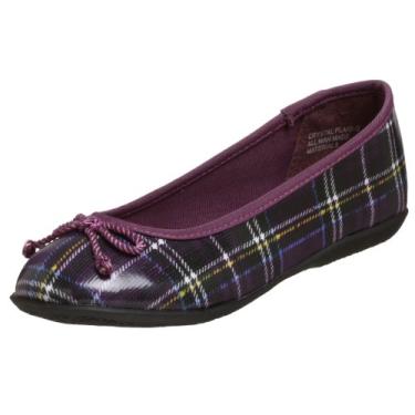 Imagem de UNIONBAY Sapatilha de balé xadrez de cristal para crianças pequenas/crianças grandes, Roxa, 13.5 Little Kid
