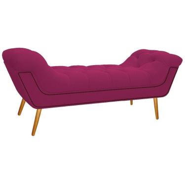 Imagem de Calçadeira Estofada Veneza 140cm Suede Pink