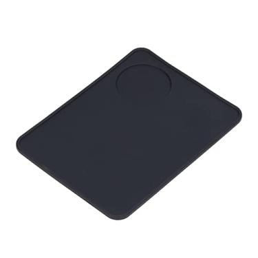 Imagem de Tapete de café plano Tapete de silicone de grau alimentício preto macio flexível antiderrapante inodoro tapete de café doméstico