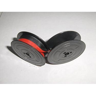 Imagem de Original Olivetti A730, A770, Lexicon 80, Linea 88, Linea 98, Scribe, Standard, Studio 42, Studio 44, 45, 46, Tekne 3 e fita de máquina de escrever Valentine, OEM, preto e vermelho, carretel duplo da FJA products