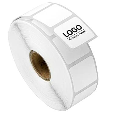 Imagem de Etiquetas removíveis ZR1100100-1 x 1 polegadas da OfficeSmart Labels térmicos diretos compatíveis com zebra (pais), 20 Rolls, 1 Inch Core - 1 x 1 - 20 Rolls