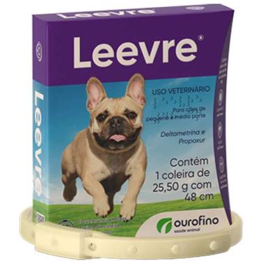 Imagem de Coleira Antipulgas Ourofino Leevre para Cães de Pequeno Porte - 48 cm