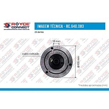 Imagem de Embreagem Compressor Delphi Cvc 2001 Em Diante Espelho (Cubo)