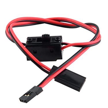 Imagem de Fockety Interruptor de controle de luz com controle de luz, preto seguro + interruptor de liga/desliga vermelho, barco durável para motor de direção do carro