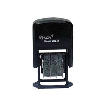 Imagem de Nykon Carimbo Mini Datador 321D - Retangular - Borracha - Carimbo de Data Miniatura