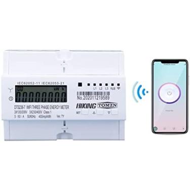 Imagem de Smart Meter Energy Tuya 3 Phase Din Rail WIFI Smart Energy Meter Timer Monitor De Consumo De Energia KWh Meter Wattmeter Medidor Elétrico,60a,Constructive23