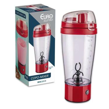 Imagem de Copo Mixer Shake Liquidificador Portátil Pilha - Euro Home