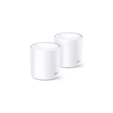 Imagem de Roteador TP-Link Deco Mesh X20 Wi-Fi 6, AX1800, 5 GHz, WAN/LAN Gigabit, 2 Antenas Internas, 2 Peças, Branco - DECO X20(2-PACK)