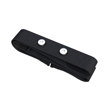 Imagem de FITCENT Pulseira de substituição para monitor de frequência cardíaca compatível com Polar H10 H9 H7, correia de HR macia ajustável para sensor de frequência cardíaca polar (preto)