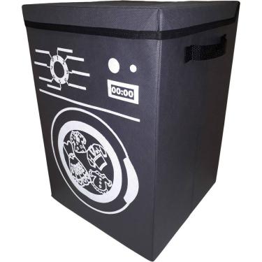 Imagem de Cesto Para Roupa Suja Dobrável Lavanderia