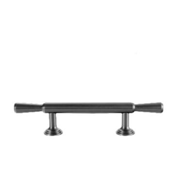 Imagem de Puxadores e alças de armário de cozinha simples e modernos de latão maciço dourado de vários tamanhos Puxadores de gaveta para quarto Puxadores pretos T Bar Armário puxador, C, 1735, cinza 128