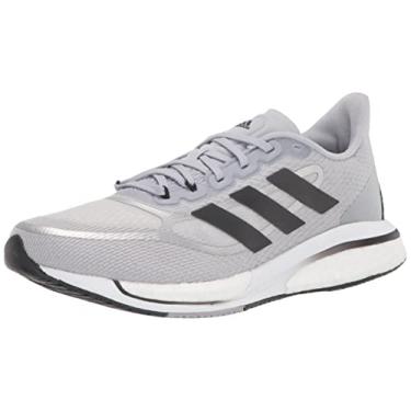 Imagem de adidas Tênis de corrida masculino Supernova + Trail, Halo Silver/Core Black/Matte Silver, 13