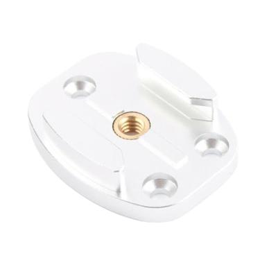 Imagem de Suporte de placa de liberação rápida de tripé de metal com orifício rosqueado de 1/10.2 cm para Hero 8 7 6 5 4