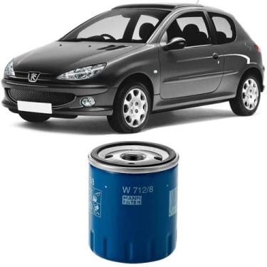 Imagem de Filtro Óleo Peugeot 206 306 307 93 a 2008 MANN-FILTER W712/8