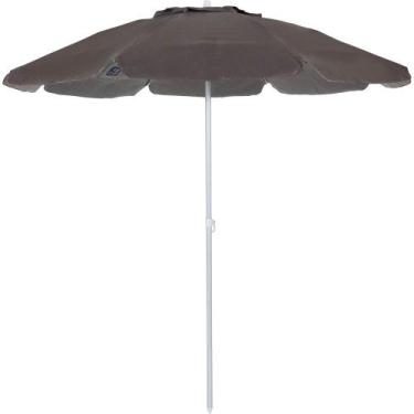 Imagem de Guarda-Sol 1,80m em Bagum e Alumínio Marrom Bel, 1,80m