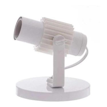 Imagem de Spot B1 Simples Aletado Para 1x E27 Led Bulbo Branco C/ Branco - Bivol