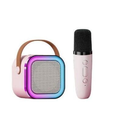 Imagem de Mini Microfone Portátil e Alto-falante All-in-one Família K-song Wirel