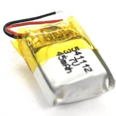 Imagem de bateria 2 fios recarregavel 3,7v 541112 com 45mah 5,4mm de espessura x 11mm de largura x 12mm de comprimento