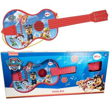 Imagem de Violão De Brinquedo Musical Patrulha Canina Menina e Menino Infantil E