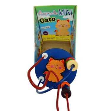 Imagem de Aramado Mini Gato Brinquedo Educativo Lúdico Circuitos Coloridos - Car
