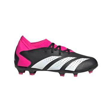 Imagem de adidas Precisão unissex. 3 tênis de futebol firme, Preto/Branco/Team Shock Pink, 4.5 Big Kid