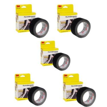Imagem de Kit 5 FITAS ANTIDERRAPANTE ADESIVA 50MMx5MTS - 3M