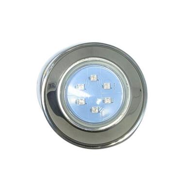Imagem de Refletor Hiper Led 9w Rgb Inox Rosca Frente Baixa- Brustec