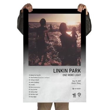Imagem de Poster Autoadesivo 60x90cm Álbum Spotify One More Light, Rock, Nu-metal, Alternative Rock, Electronic, Alternative Metal