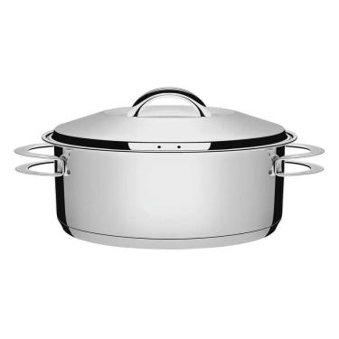 Imagem de Caçarola Tramontina Solar Rasa Em Aço Inox 28 Cm 7,1 L