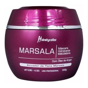 Imagem de Máscara Matizadora Marsala Vinho 500g - Mairibel Cosméticos