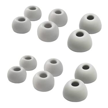 Imagem de Luckvan Ponteiras De Silicone Para Fones Ouvido Beats Fit Pro/Beats Studio Buds, Substituição 6 Pares, Cinza E Branco
