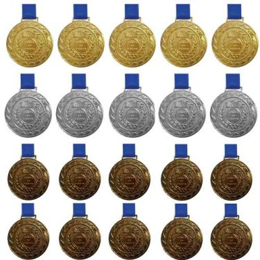 Imagem de Kit C/5 Medalha Ouro+5 Medalhas Prata+10 Medalhas Bronze M43 - Crespar