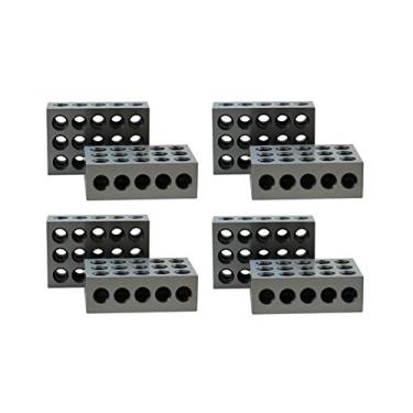 Imagem de 4 Pairs 123 Blocks 1-2-3 Ultra Precision .0002 Hardened 23 Holes 0.0002" 303-5500(4) S