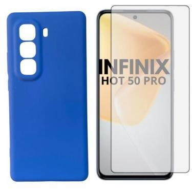 Imagem de Capa + Pelicula Vidro 3D Compativel Com Infinix Hot 50 Pro - Generica,