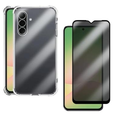 Imagem de Capa Case Capinha Anti Shock para Samsung Galaxy A56 e Película 3D Vidro Privacidade Anti Espião