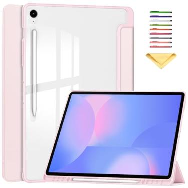 Imagem de UUcovers Capa para Galaxy Tab S10 FE+/S10 FE Plus 13,1 polegadas 2025 (Modelo: SM-X620/SM-X626B) Capa inteligente com suporte de caneta S [despertar/hibernar automaticamente] Amortecedor de TPU à