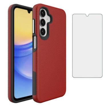 Imagem de Furill Capa de celular para Samsung Galaxy S24 FE 5G com protetor de tela de vidro temperado Slim Hybrid Heavy Duty Hard Rugged Shockproof Protective Cell Accessories Cover S 24 EF AI S24FE 24S